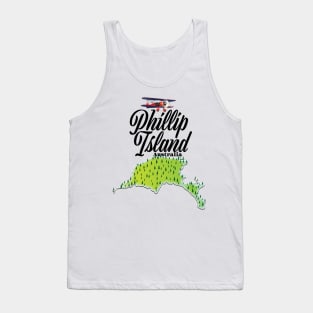 Phillip Island Australia map Tank Top